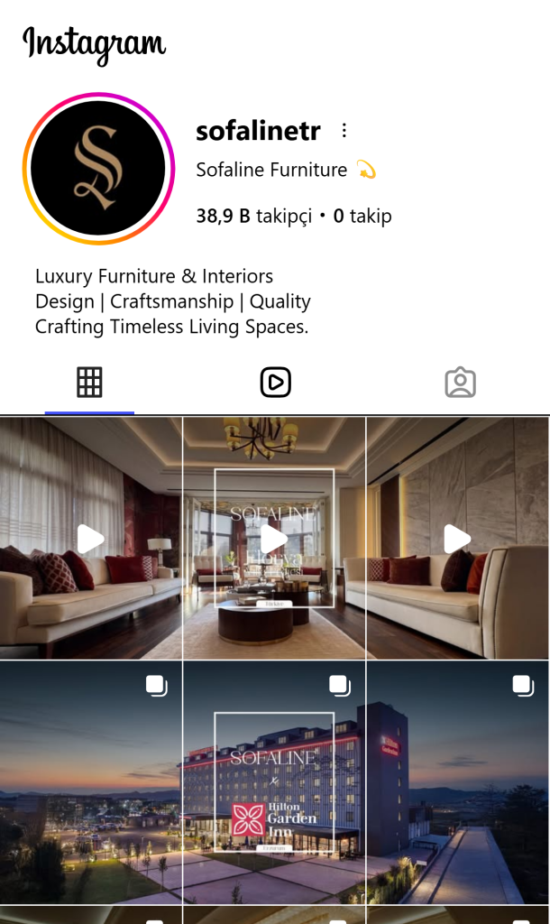 @sofalinetr sosyal medya çalışması