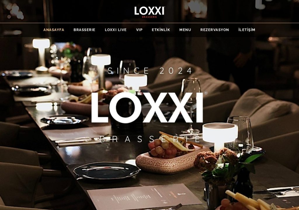 Loxxi web sitesi önizlemesi